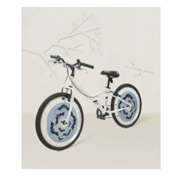 Light Up Bats Electric Bicycle Wheel Cover Set Halloween Spooky Blue Bike Parade - Picture 2 of 9